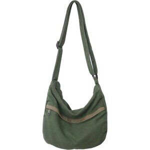 Youjare Canvas Messenger Bag Large Hobo Crossbody Shoulder Tote for Women